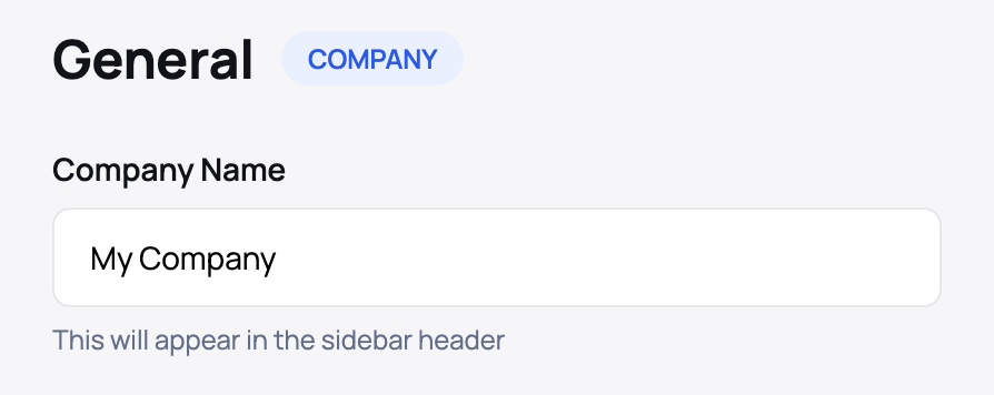 Branding Settings