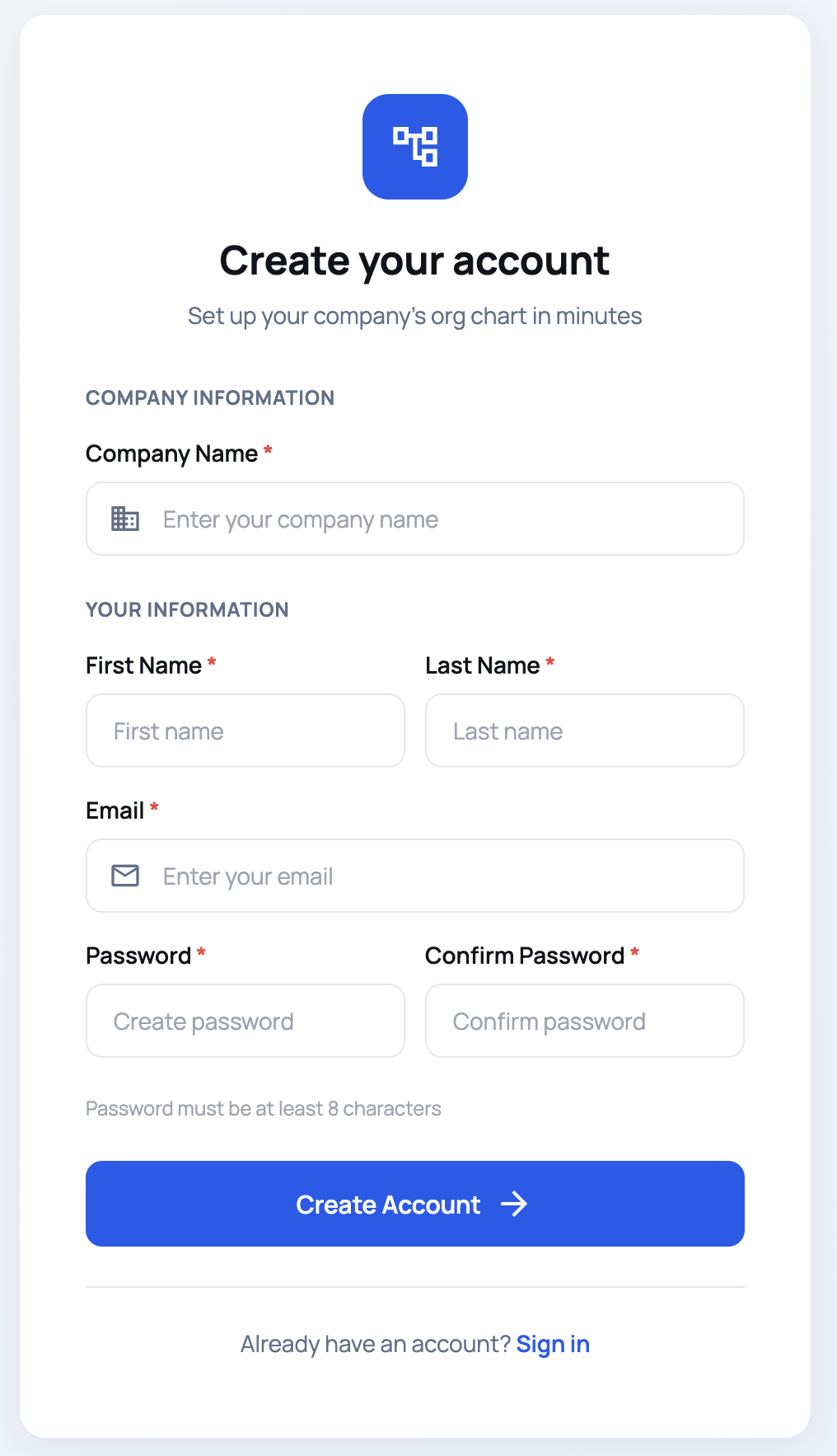Registration Page